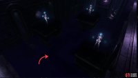 If you look closely, you can see a shadowy path snaking through the trial chamber. The path only appears (and even then, only barely) when no characters are nearby.