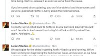 Larian’s statement on the Hotfix #4 saves bug.