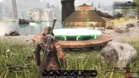 You can place the trebuchet base directly on top of the siege foundation.