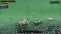 Weapon with the Water Breathing perk will allow you to breathe underwater indefinitely.