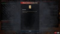 The Delving Bench will produce a random schematic for a piece of armor or weapon, depending on which item you placed in it.