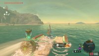 then sail it east while avoiding the Octoroks and Lizalfos