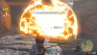 Turn south and unblock the cave.