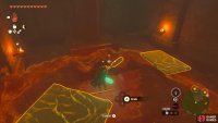 The slabs were hiding a lever that you can pull to open the way to the shrine.