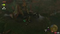 Climb the central pillar after defeating the enemies to find the mask