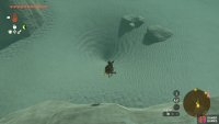 Jump into this sand pit to get to the ruins underneath