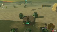 Other conventional vehicles have trouble getting through the sand.
