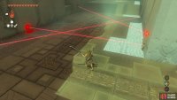 The lasers in this shrine will act as tripwires, for traps.