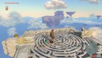 Use the Rockets on the various platforms to reach Starview Island.