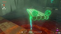 Use !Ultrahand to rotate it to get to the chest on the side
