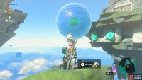 Use Rewind on the falling bubble.