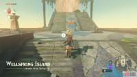 Defeat the Construct Soldier II and climb the large waterfall to the Water Temple.
