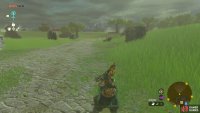 Fusing your shield with various objects can allow you to shield surf in unique ways, as we’ve done here with the Zonai Cart to make a skateboard.