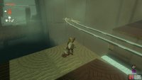 Riding railtop doesn’t work on the second puzzle, as evidenced by a rectangular platform falling into the abyss eternally.