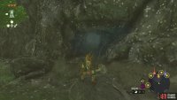 glide down to the ruins and turn north to find a cave.