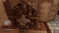 You&rsquo;ll have to move two shelves to reach the chest.