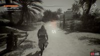 Follow the tracks to the building from the widow&rsquo;s farmhouse.