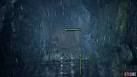 Defeat the mage, and climb the ladder into the cave.