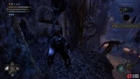 The Searing Accusation is earned via the Umbral Blocker in the main chamber. Acquiring this will allow you to interact with the Tortured Prisoner.