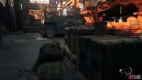 then hide in a container inside the Hangar and take out the guard who&rsquo;s leaning against a box.