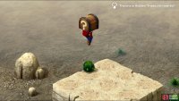 then stand on another plant to reach a hidden treasure containing a Flower.
