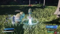 There is a group of enemies just outside the front gate.