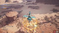 The final two rings will always be flat, so you can dive or just let go of the glide button.