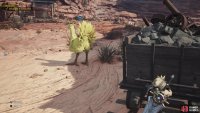 Switch to the other side of the minecart and start pulling when the chocobo turns away.