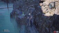 Next to the same chest is a wooden walkway with a materia.