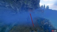Then head through the small cave at the end.