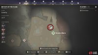 A Hyena Den can be found south of the Nomad Highlands Spire, northwest of the Bounty Barn.