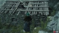 There are numerous chests in the ruined village, but the real prize is a Dragon&rsquo;s Gaze item you can obtain by jumping onto a building and dropping through the hole in the roof.