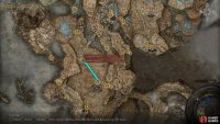 Follow the path northwest from the Scorched Ruins to find the Three-Path Cross, site of Grace.