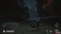 Go left and take this path down.