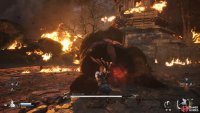 Roll away as the attack lands and punish him while he recovers.