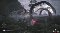 Get away from Chen Loong when he slumps to the ground to avoid the tail attack.