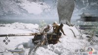 Chests are your best source of Cold Iron Leaves, like this one to the left of the shore at the Mirrormere Shrine in Chapter 3.