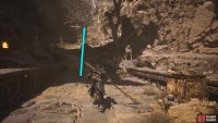 Follow the path up, left from the Shrine.