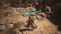 From the Village Entrance Shrine, drop into the gap and head into the cave to your right.