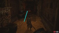 Defeat the enemies and follow the linear path before going behind the altar.