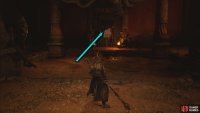 Defeat the Swift Bat and go through the fenced up doorway.