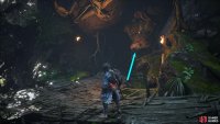 After the cutscene, head into the cave on your right to learn how to brew Drinks and Soaks.