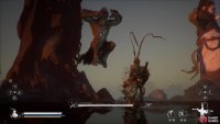 After an initial kick out, the Stone Monkey will leap toward you to perform a heavy stomp.