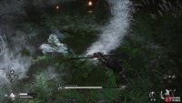 Likewise, he can also perform a massive sweep that you can dodge through.