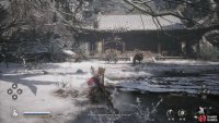 Head left from the North Shrine of Bitter Lake to find the Treasure Hunter under attack.