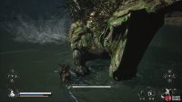 The Water-wood beast inhabits the water to the southwest.