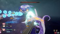 Stick to the sides, and close to the tentacles, when it uses the Bubble Breath.