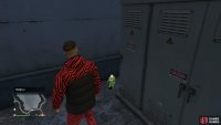 to find this action figure sitting inside the Land Act Dam