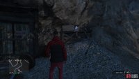 to find the action figure sitting beside the  abandoned mine.