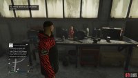 to find the action figure sitting in the office.